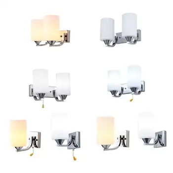 

New Modern Glass Led Light Wall Sconce Lamp Lighting Fixture Indoor Bedroom Decor
