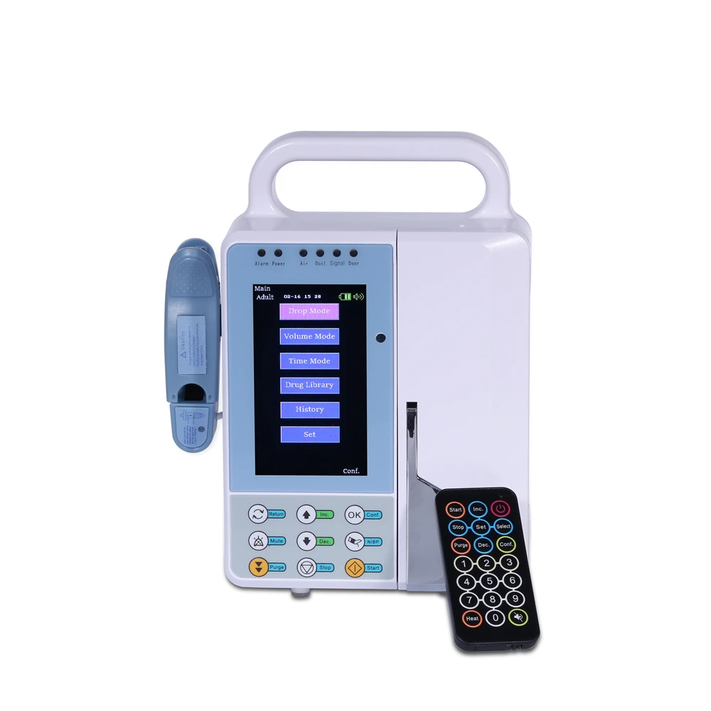 Remote Control Human Or Veterinary Use Medical Infusion Pump HD LCD Display Volumetric IV Fluid Syringe Pump