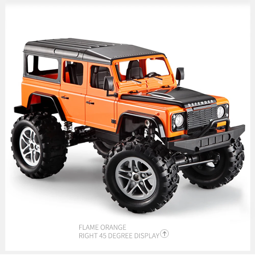 1:14 радиоуправляемая игрушечная машинка, модель внедорожника, Land Rovers Defender Car Simulation, электрическая зарядная игрушка, модель дикого внедорожного автомобиля, игрушка для детей, подарок - Цвет: Yellow