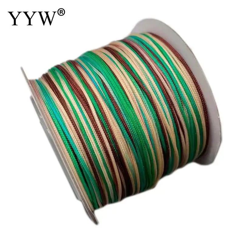 

Chinese Knot Macrame Cord Bracelet Braided String 50m/Spool 0.80mm Polyamide Cord Thread DIY Tassels Beading String Thread Wire