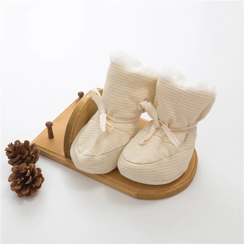 Зимние теплые ботинки из флока для новорожденных мальчиков и девочек; обувь для маленьких мальчиков и девочек; ботинки для первых шагов с мягкой подошвой - Цвет: C