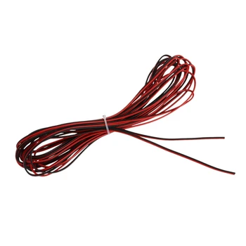 

22 GAUGE 8M RED BLACK ZIP WIRE AWG CABLE POWER GROUND STRANDED tinned copper CAR