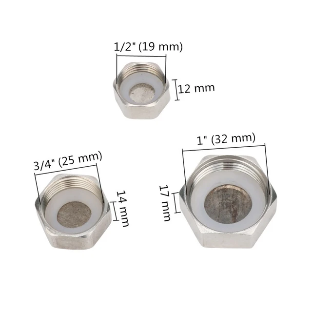 Rozsdamentes Acél 1/2 "3/4" 1 "Női Szál Végdugó Gumi Tömítés Gyűrűvel G1/2, G3/4, G1 Bsp Vízvezeték Csőszerelvények - Image 2
