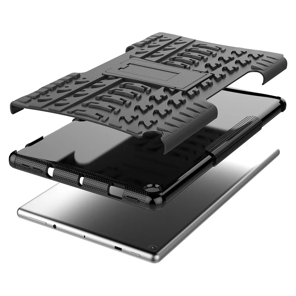 Для Kindle Fire HD 10 гибридный прочный жесткий резиновый чехол-подставка для ПК, регулируемая подставка для планшета, чехол с набором