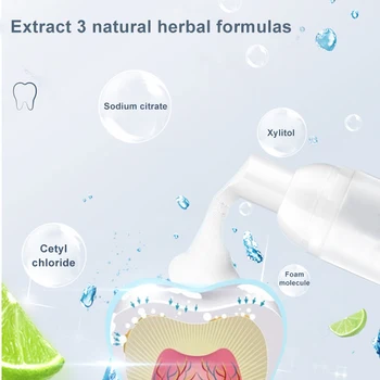 

High Quality Foam Toothpaste Deep Cleaning Teeth Whitening Stain Removal Refreshing Toothpaste