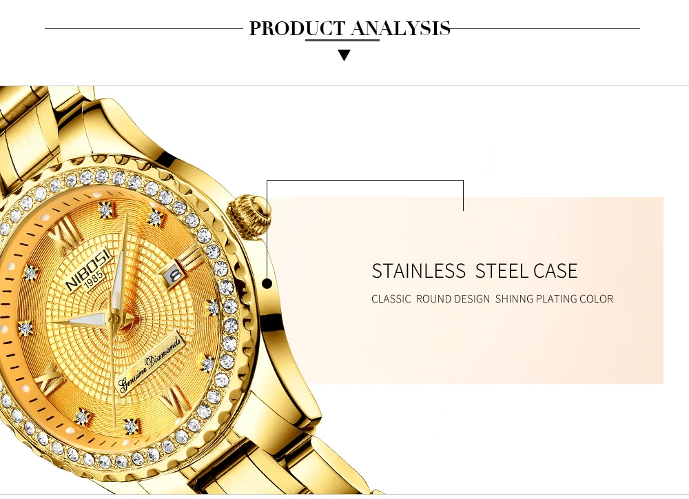 NIBOSI новые золотые женские деловые кварцевые часы женские топ брендовые роскошные женские наручные часы девушки часы Relogio Feminin