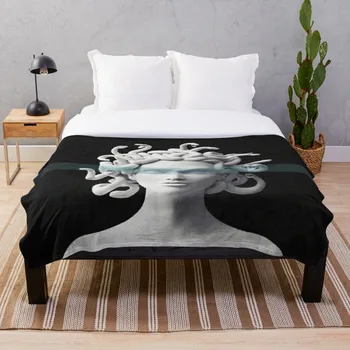 

Medusa Throw Blanket Soft Sherpa Blanket Bed Sheet Single Knee Blanket Office Nap Blanket