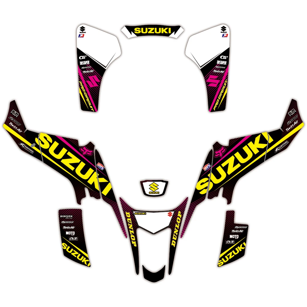 Team Graphics Decals Sticker Kit DECO For Suzuki LTZ400 LTZ 400 2003 2004 2005 2006 2007 2008