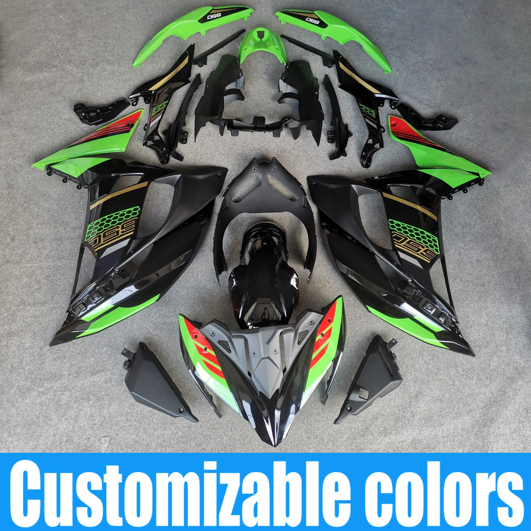 aIDS katolsk Tak for din hjælp For Kawasaki Ninja 650 EX650 2017 2019 ABS Injection Full Fairing Set  Bodywork Kit Panel 2018 Ninja 650R Ninja650 17 18 19|Full Fairing Kits| -  AliExpress