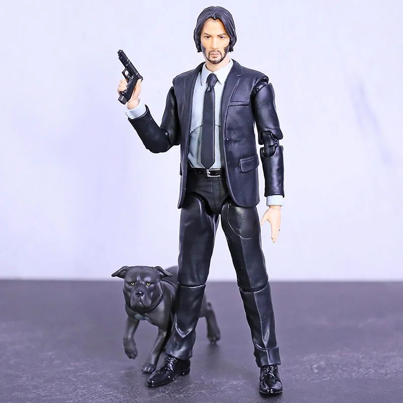 John Wick 6" Action Figure Casual Keanu Reeves 1/12 Collectible PVC Model Toy 