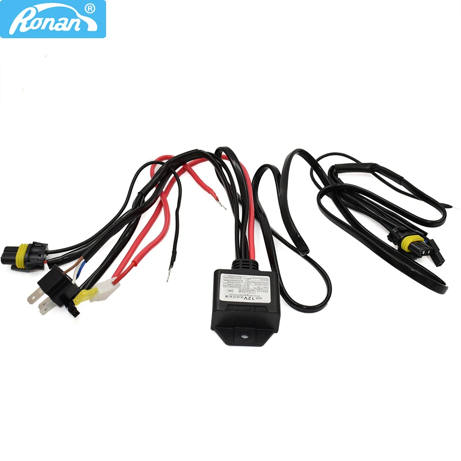 

1PC Xenon HID Headlight Relay Wire Harness Controller for H4Hi/lo 9007Hi/Lo, H13Hi/Lo bi-xenon projector lens high low beam