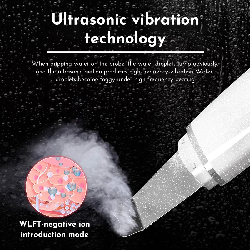 Ultrasonic Skin Scrubber Deep Pore Cleaning Blackhead Remover Vacuum Electric Facial Massager Eye Beauty Device Face Lifting 5