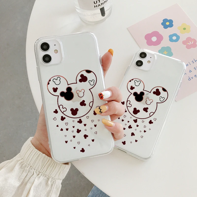 For Xiaomi Redmi Note 9 8 6 Pro 8T 7 9 5 8 Mi Note 10 Lite A2 A3 A1 9 10T Redmi K20 Phnom Penh Cartoon mouse Transparent Case