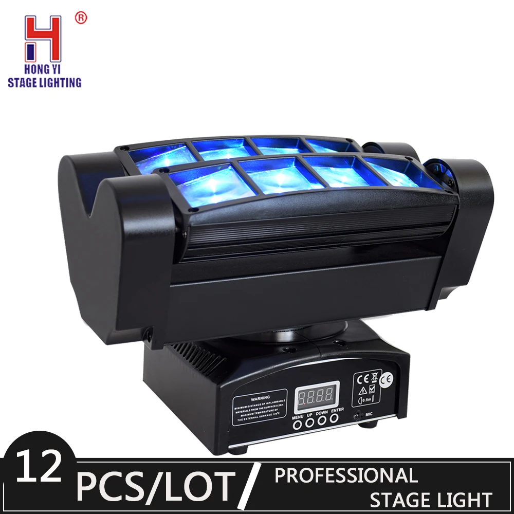 

8*10W DJ Led Spider Moving Head Light LED DMX RGBW 4in1 Stage Effect Show Beam Moving Head Light (12pcs/lot)