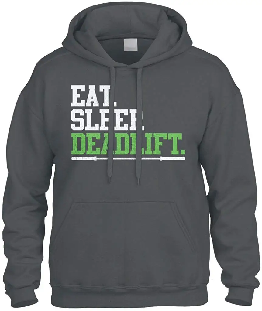 Eat Sleep Deadlift, толстовка для тренировок, толстовка с капюшоном для мужчин и женщин, толстовка с капюшоном