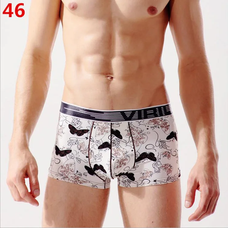 46 Трусы-боксеры из Ice Silk боксеры с изображением из мультфильма, Ethika Для мужчин нижнее белье Homme calecon шорты-боксеры мужские трусы-боксеры с принтом нижнее белье брюки BS 06 - Цвет: 46