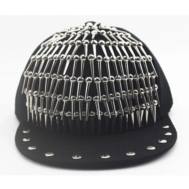 Мужская Женская трендовая дикая родитель-ребенок детская бейсбольная Кепка Для Взрослых панк шляпа с заклепками 95AB