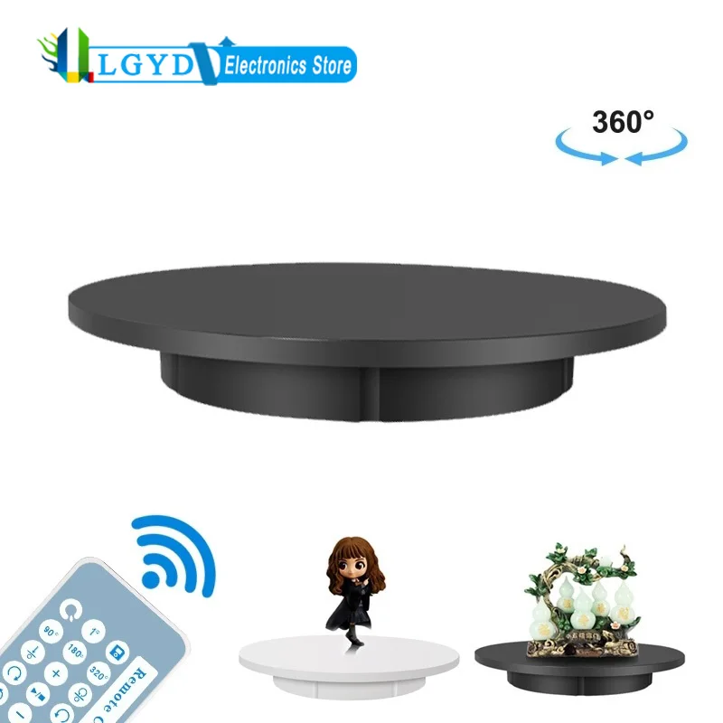 

42cm USB Electric Rotating Turntable Remote Control Display Stand Photography Video Shooting Props Turntable,Load:100kg,US Plug