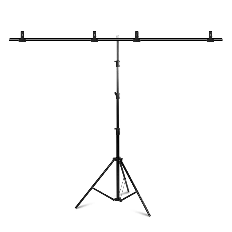 Photography-Photo-Backdrop-Stands-T-Shape-Background-Frame-Support-System-Stands-With-Clamps-for-photo-studio