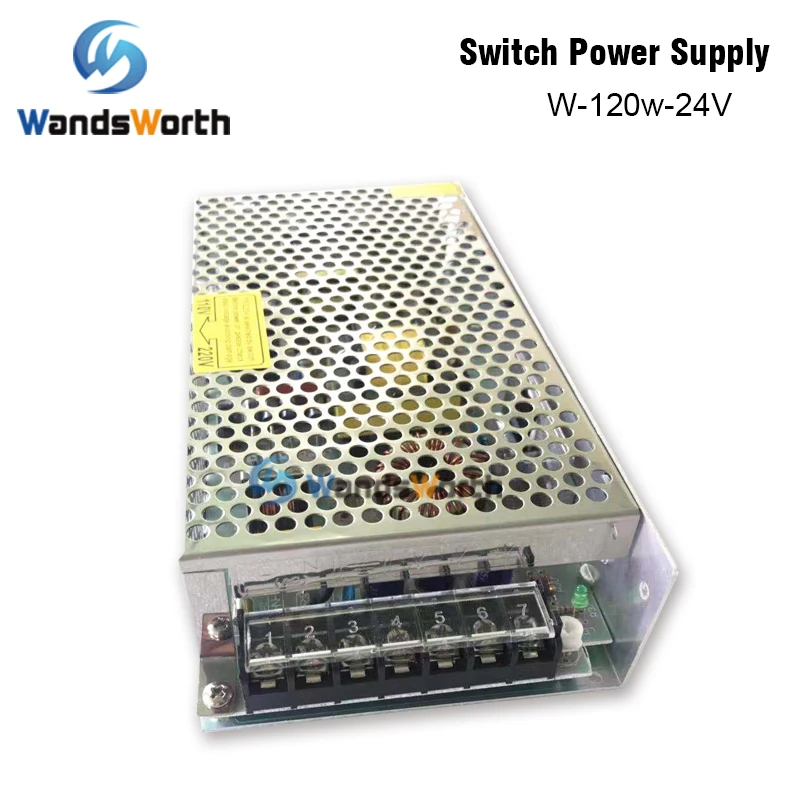 Wandsworth выключатель питания W-120-24 120 Вт 24 В 5A источник питания для Co2 лазерный контроллер/лазерная гравировка резки машины