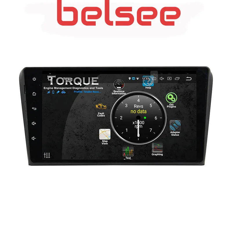 Belsee Ram 4G+ 64GB Android 9,0 Авто радио мультимедиа Naviation " ips экран для Mazda 3 2003 2004 2005 2006 2007 2008 2009