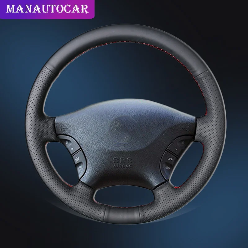 Автомобильная Оплетка на руль для Mercedes Benz W639 Viano 2006-2011 Vito 2010- Volkswagen VW Crafter автомобильные чехлы