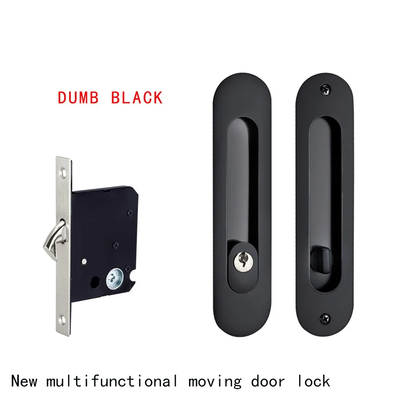 TOPKNORR Sliding Door Invisible Interior Door Lock Sliding Door Kitchen Bedroom Balcony Hook Lock Furniture Accessories