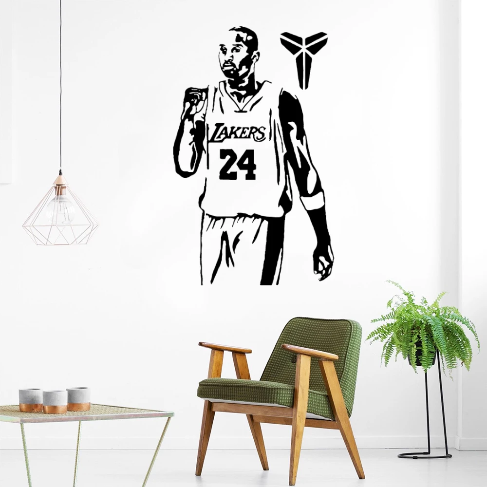 Free shipping Kobe Bryant basketball player Home Decor Vinyl Wall Stickers Pvc Wall Decals Decor Wall Decals Free shipping Kobe Bryant basketball player Home Decor Vinyl Wall Stickers Pvc Wall Decals Decor Wall Decals