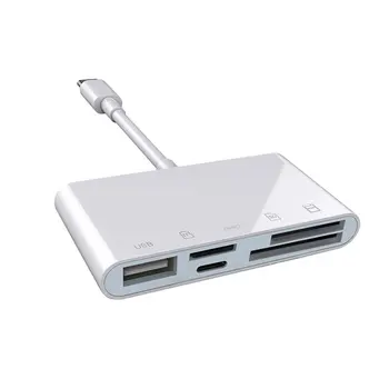 

XQD/Security Digital/TF Card Reader Multi-Function Card Reader ABS All In One Plug And Play OTG Function White