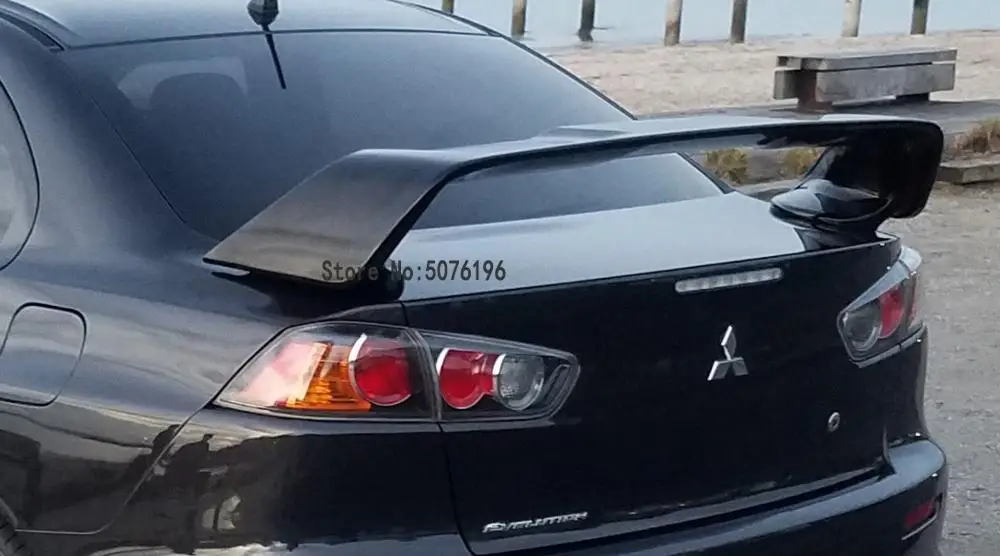 Для Mitsubishi LANCER EVO 2010- ABS пластиковый спойлер праймер цветное автомобильное украшение в виде хвостового крыла задние Спойлеры на багажник крылья