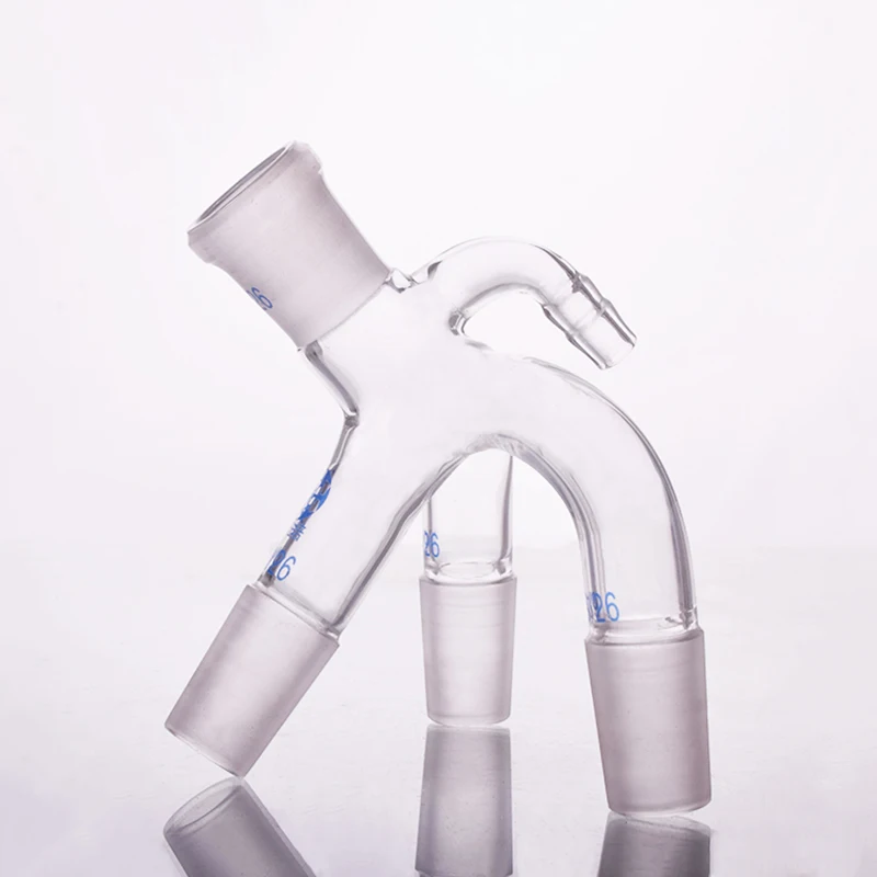 

Vacuum trigeminal tube,19/26,Trigeminal dovetail takeover,Three-way distillation receiving tube