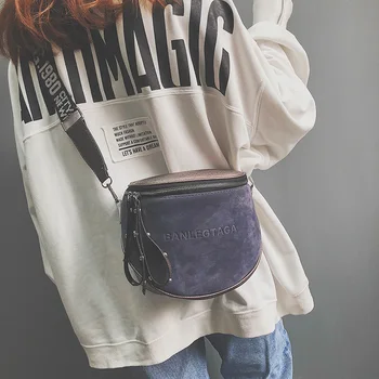 

Fashion Retro Shoulder Bag Messenger Crossbody Bags for women 2019 Wide Shoulder Simple Single Pack Main slung female Bag