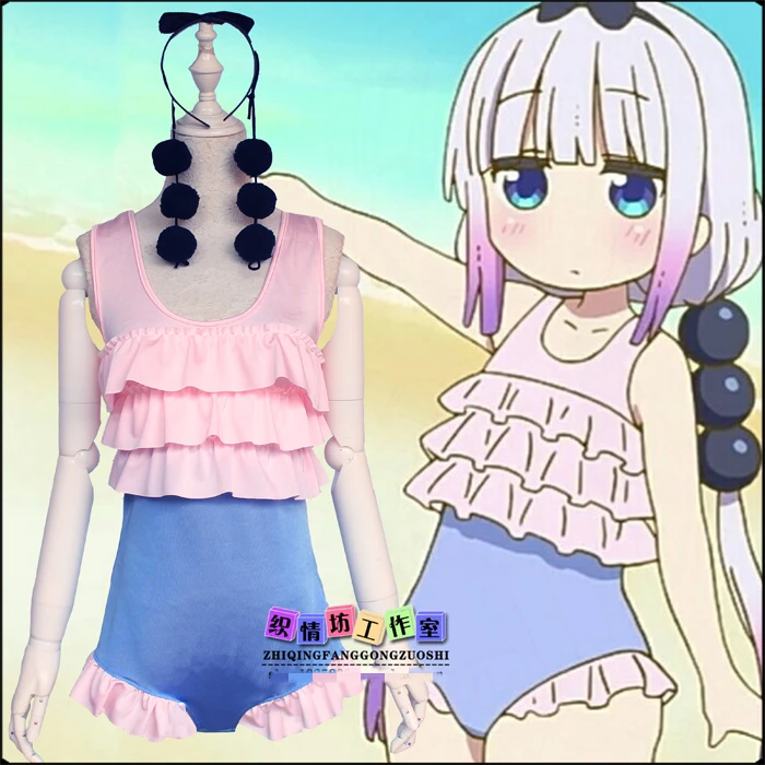 Аниме Высокое качество Chi No Maid Dragon Kanna Kobayashi сексуальный купальник/купальник