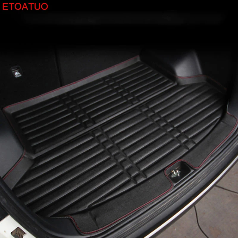 

ETOATUO custom car mat trunk for Roewe 360 360plus trunk mat Roewe i6 RX5 RX3 rear warehouse mat Roewe 350S tail mat ford s-max
