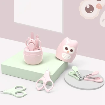 

Baby Nail Clipper Set Children's Nail File Safety Scissors Anti Nipping Nail Clipper Safety Care Nail Cutter Suit Kids Houseuse