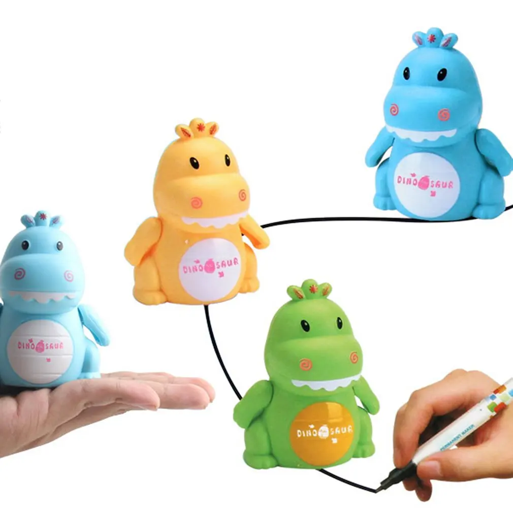 New Strange Line Sensor Pen Dinosaur USB Charging Light Music With Pen Model Toy Children Beautiful Birthday Gift For Kids