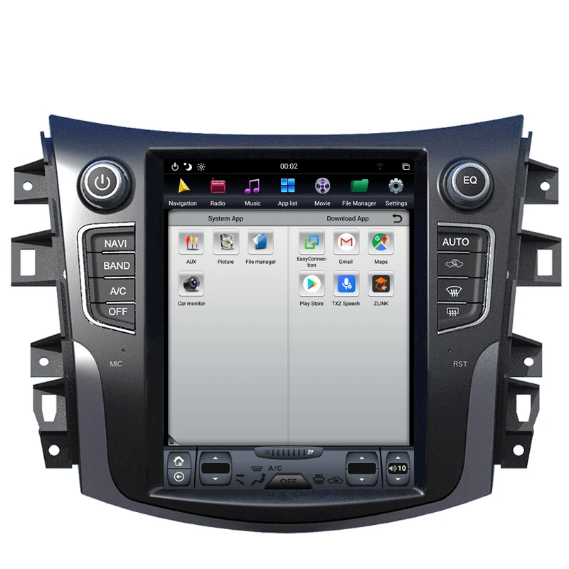 Best NAVITOPIA 10.4inch 4G+64GB Tesla Style Vertical Screen Android 8.1 Car DVD GPS Navigation for Nissan Terra Navara/NP300 12