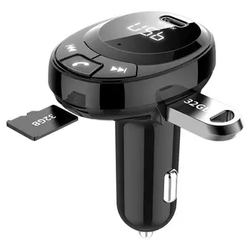 

High quality FM transmitter Bluetooth receiver Car Kit FM Modulator MP3 Player USB 3.1A Quick Charger Micro SD TF Music Playing