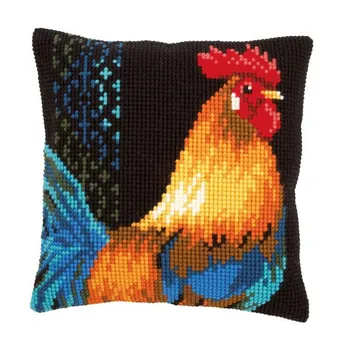 

DIY Latch Hook Rug Kits Crocheting Yarn Cushion Carpet Cover Floor Mat 3D Animal Chickens Sewing Needlework for Adults Kids Gift