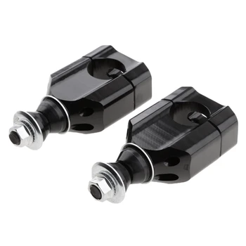 

2Pcs 7/8 Inch 22mm 11/8 Inch 28mm CNC Motorcycle Handlebar Mount Riser Clamp Aluminium HandleBar Mounts Clamp Riser - Black