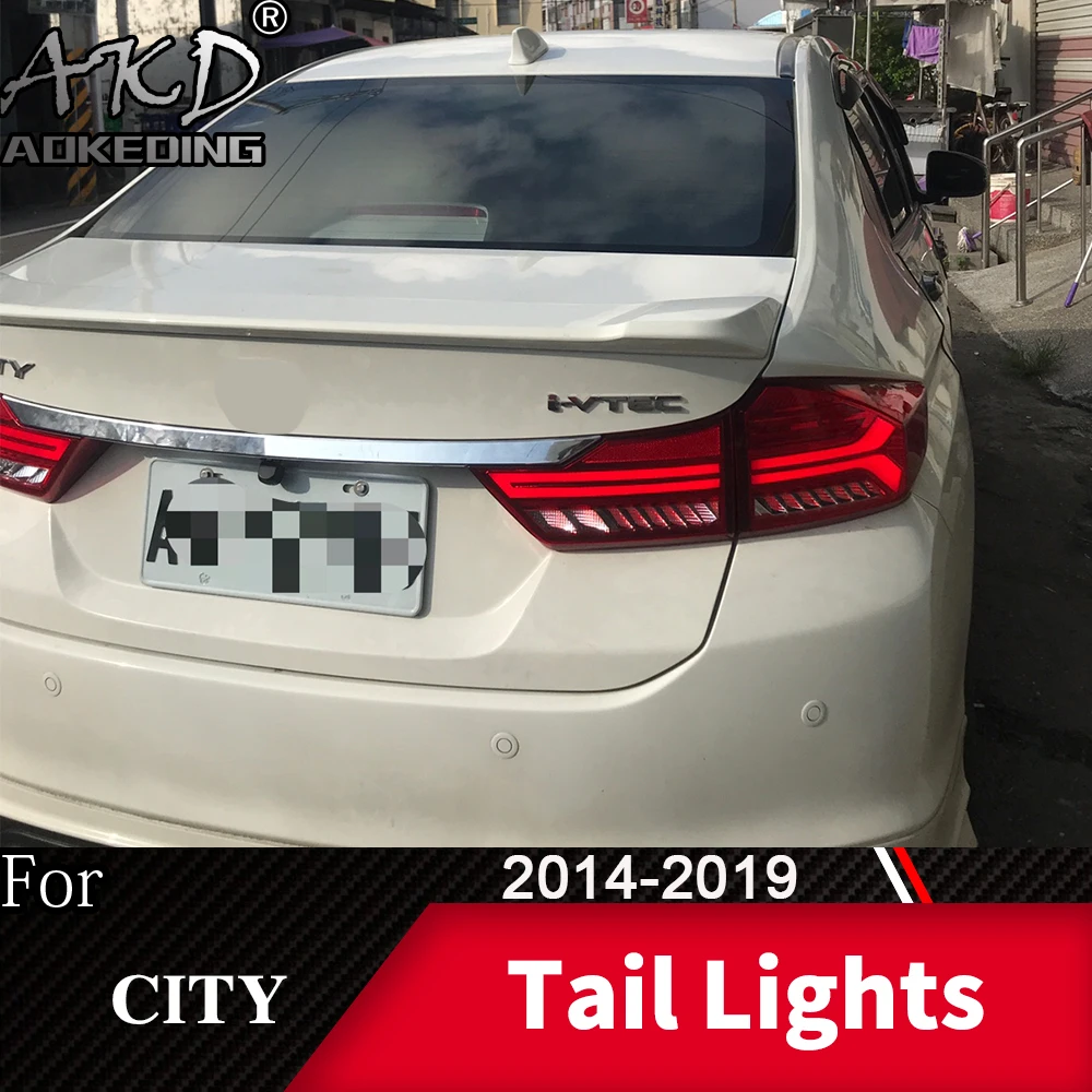 Задний фонарь для автомобиля Honda City- City светодиодный задний фонарь Противотуманные фары Дневные ходовые огни DRL тюнинг автомобильные аксессуары
