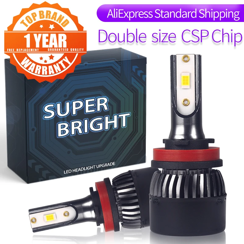 

Car Headlight H4 110W 16000LM LED H7 canbus H1 H3 H8 H11 9005 9006 55W 20000lm 6500K car Styling Auto Headlamp Fog Light Bulbs