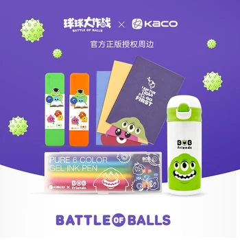 

KACO Sign pen Gel Pens BOB Friends Kacogreen Stationery Box Notebook 350ML Thermos