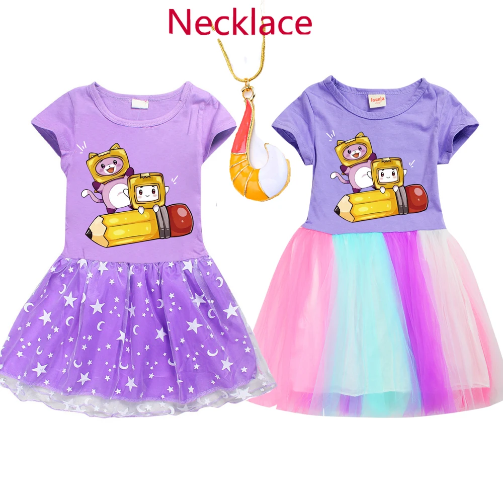 Lovely Lankybox Dresses Merch Lankybox Girls Baby Kid Youth Skirt