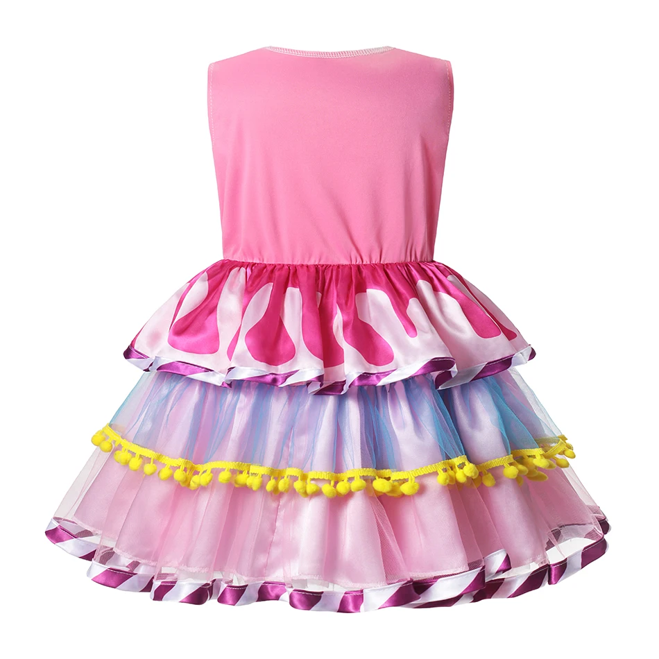 Girl Candy TUTU Dress Summer Kids Lollipop Donut Cartoon Party Carnival Cosplay Clothing Halloween with Candy Rainbow Wing JYF newborn baby girl skirt