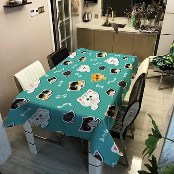 

Tablecloth Waterproof and Oil Proof Table Cloth For Kitchen Decorative Dining rectangle table Cover for table Home Textile