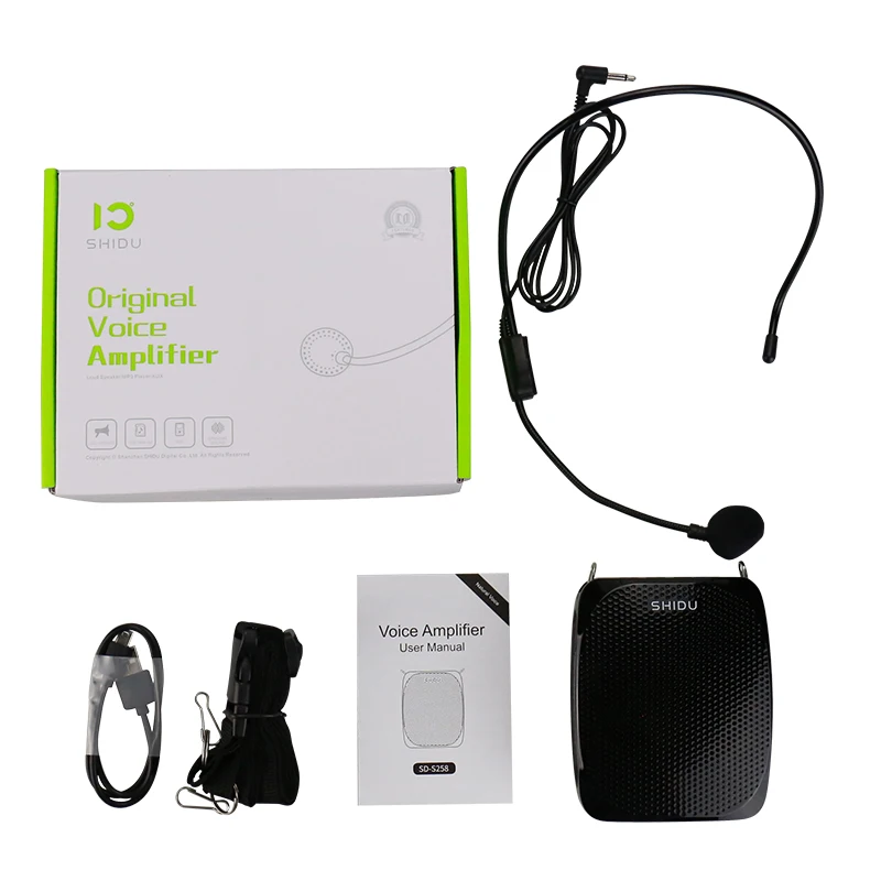 SHIDU S258 10W Voice Amplifier Mini Audio Portable Speaker Natural Stereo Sound Wired Microphone Loudspeaker For Teachers Speech SHIDU S258 10W Voice Amplifier Mini Audio Portable Speaker Natural Stereo Sound Wired Microphone Loudspeaker For Teachers Speech
