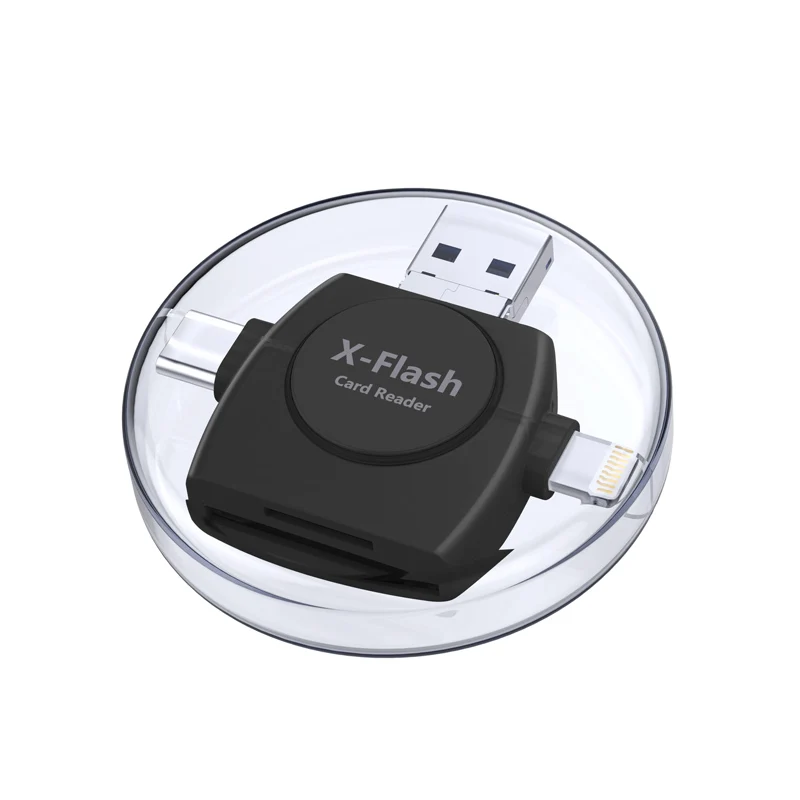 Устройство для чтения карт памяти Micro SD TF USB 2 0 Lightning iPhone 8 X 7 6 Plus iPod iPad OTG|Картридеры|