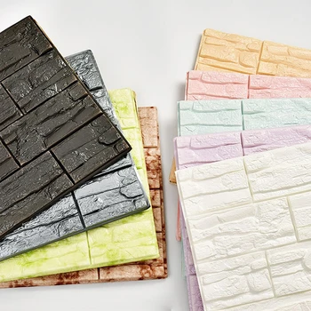 

New 3D Wall Panels Kids Room 3D Stone Pattern Wallpaper For Living Room Bedroom Home Decor Waterproof Self Adhesive Wall Papers