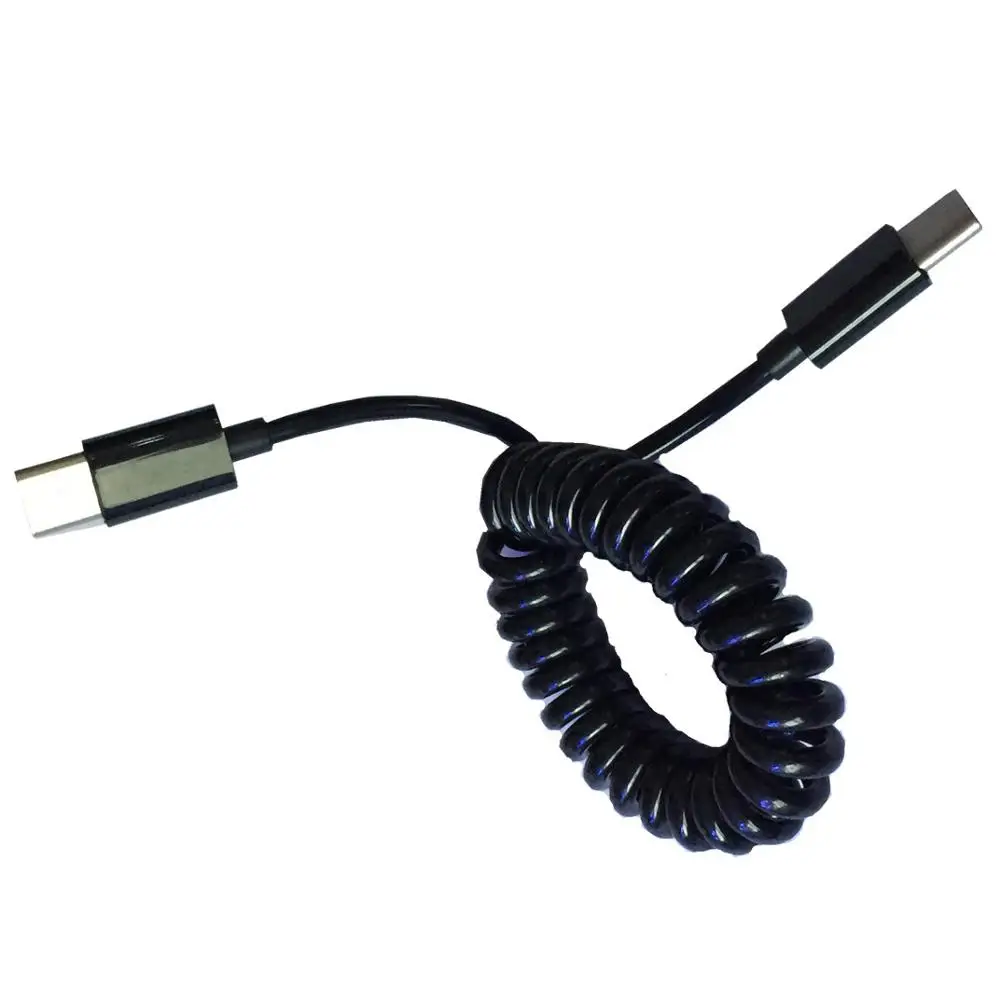 Спиральный обмотанный USB 3 1 C TYPE &quotпапа&quot в &quotМама&quot Мужской адаптер кабель